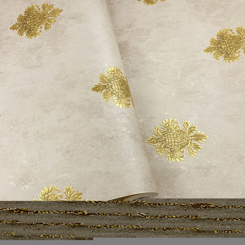 Luxury European Damask Wallpaper Gold Embossed 3D Textured Non-woven Wallpaper for Living Room Bedroom Home Decor Wallcovering
Luxury European Damask Wallpaper Gold Embossed 3D Textured Non-woven Wallpaper for Living Room Bedroom Home Decor Wallcovering