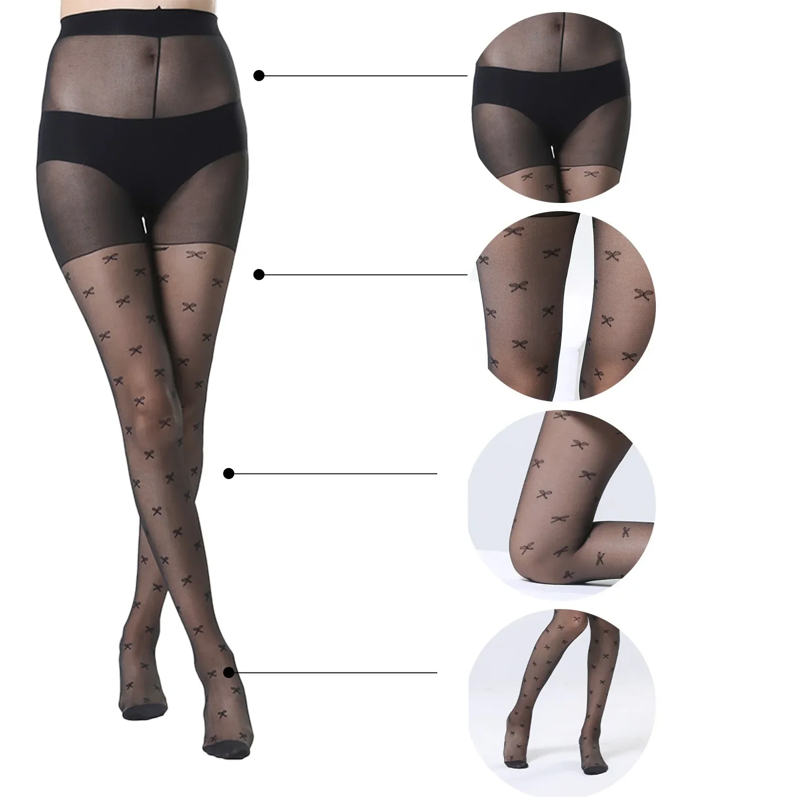 Tall Tights Bow Knot Stockings For Women In Spring And Thin Jacquard Pantyhose With Bottom Layer Footless Socks Womens
Tall Tights Bow Knot Stockings For Women In Spring And Thin Jacquard Pantyhose With Bottom Layer Footless Socks Womens