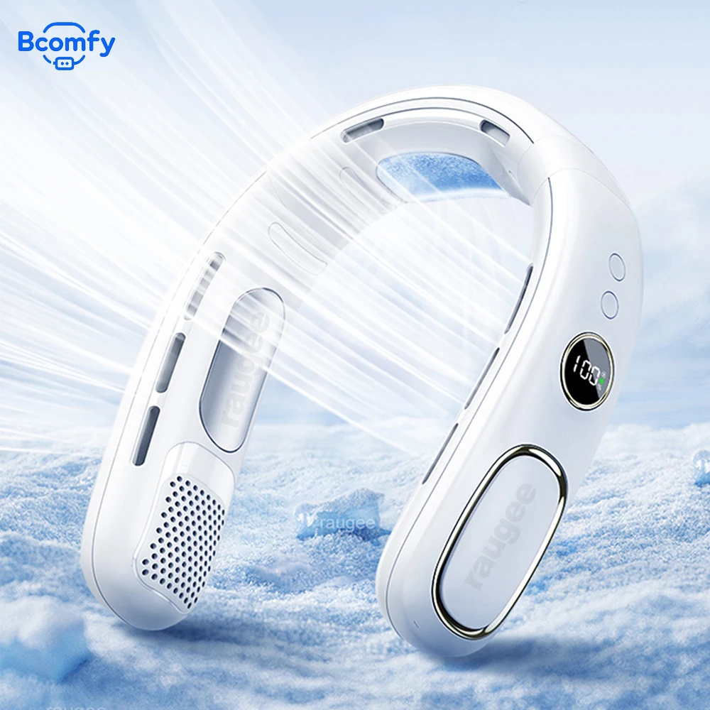 Portable Neck Fan USB Rechargeable Hanging Neck Fan Air Cooler Mini Bladeless Neckband Fan LED Digital Display Electric Fans
Portable Neck Fan USB Rechargeable Hanging Neck Fan Air Cooler Mini Bladeless Neckband Fan LED Digital Display Electric Fans