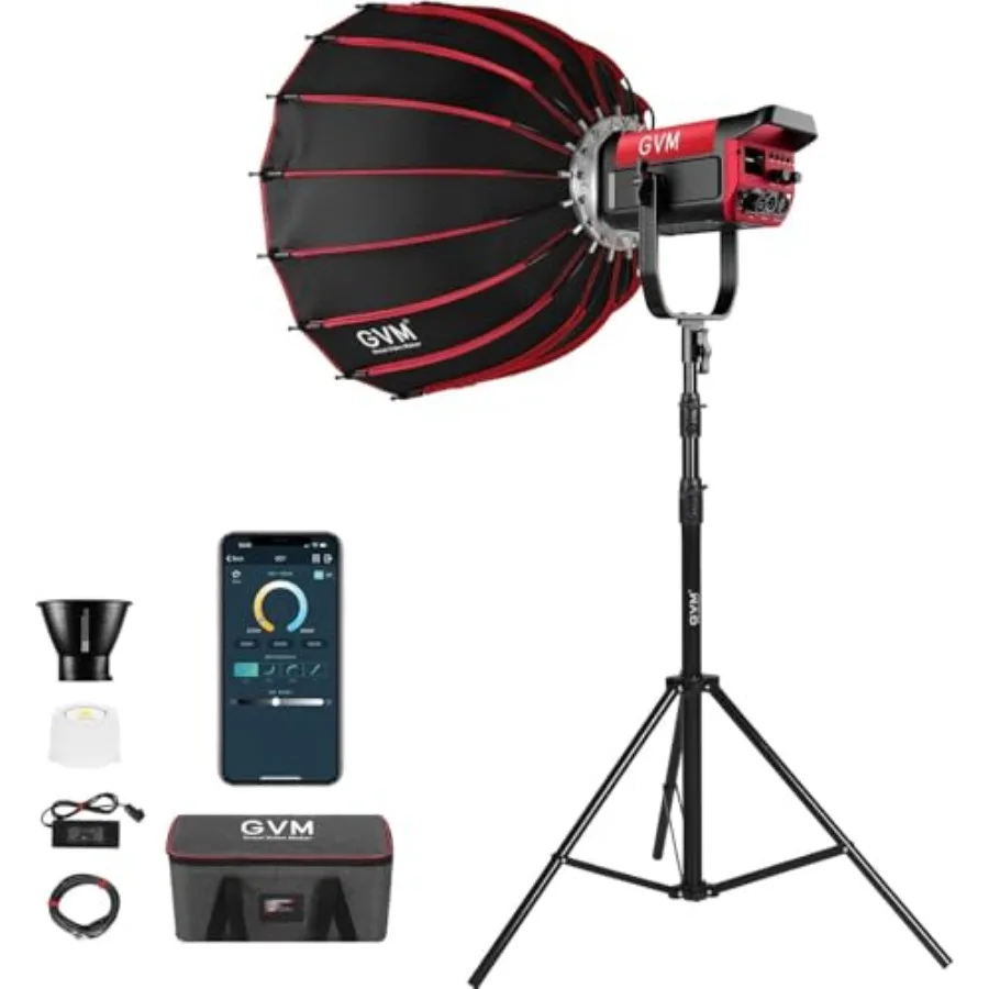 【New model】GVM 200W LED Video Light with Softbox SD200B Photography Lighting Kit with Bluetooth Mesh Network/DMX Control 2700K-
【New model】GVM 200W LED Video Light with Softbox SD200B Photography Lighting Kit with Bluetooth Mesh Network/DMX Control 2700K-
