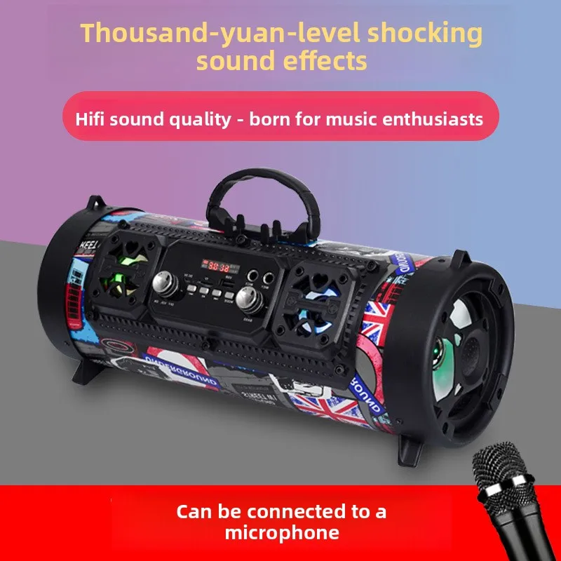 M17 cylindrical K-singing mobile phone wireless Bluetooth speaker card outdoor portable audio radio subwoofer
M17 cylindrical K-singing mobile phone wireless Bluetooth speaker card outdoor portable audio radio subwoofer