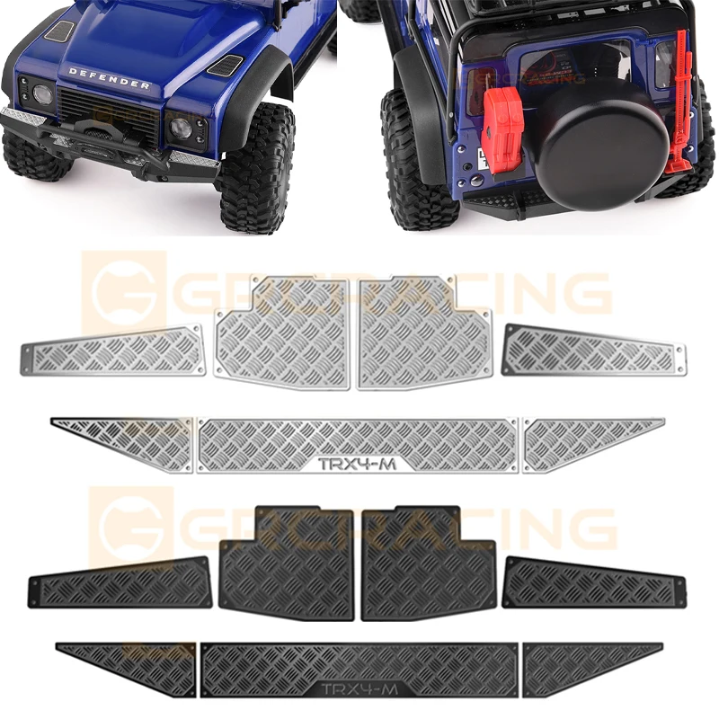 TRX4M Декоративная защитная пластина переднего и заднего бампера для радиоуправляемого гусеничного автомобиля 1/18 Traxxas TRX-4M Defender, обновленные детали
TRX4M Декоративная защитная пластина переднего и заднего бампера для радиоуправляемого гусеничного автомобиля 1/18 Traxxas TRX-4M Defender, обновленные детали