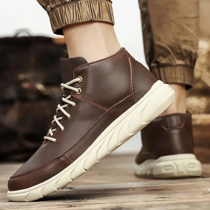 Outdoor Casual High-Top Boots | Top-Grain Leather, Wear-Resistant Rubber Outsole, Cool Japanese Workwear Style
Outdoor Casual High-Top Boots | Top-Grain Leather, Wear-Resistant Rubber Outsole, Cool Japanese Workwear Style