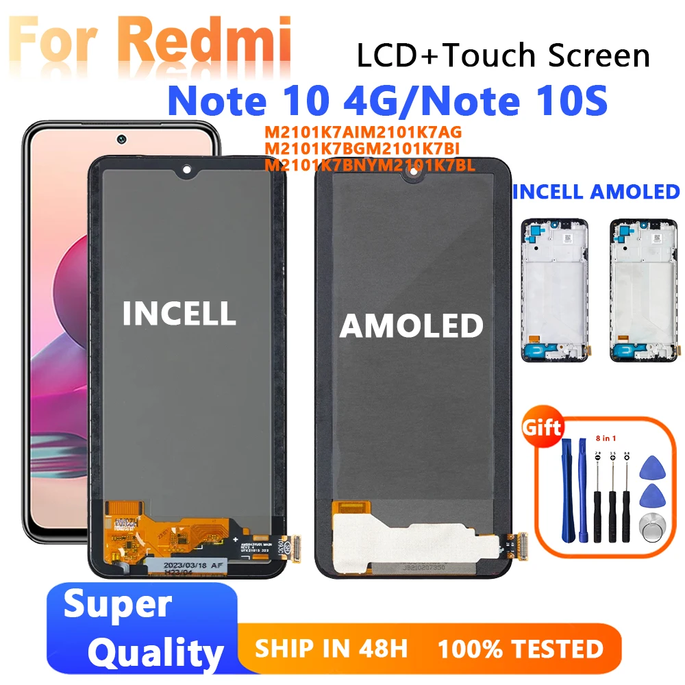ЖК-дисплей для Xiaomi Redmi Note 10 4G M2101K7AI M2101K7BG, премиум сенсорный экран, дигитайзер, панель в сборе для Redmi Note 10S
ЖК-дисплей для Xiaomi Redmi Note 10 4G M2101K7AI M2101K7BG, премиум сенсорный экран, дигитайзер, панель в сборе для Redmi Note 10S