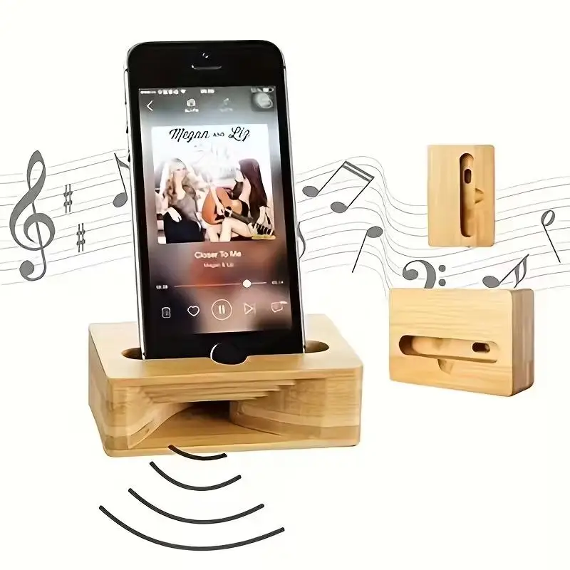 1pc Bamboo Phone Stand & Mini Speaker, Amplifier, Fits All Smartphones, Natural Design
1pc Bamboo Phone Stand & Mini Speaker, Amplifier, Fits All Smartphones, Natural Design