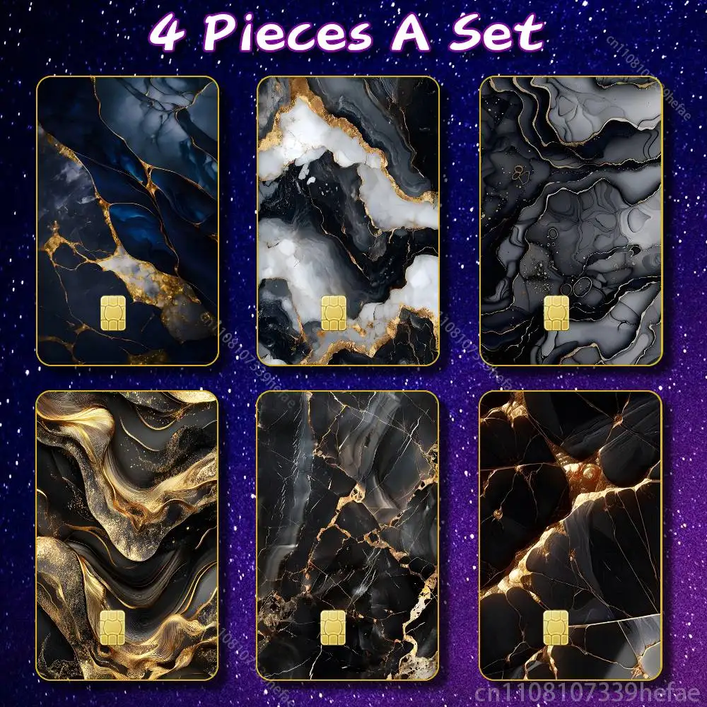 Black Gold Marble Skin HD Stickers Game Card Decal Scratch-resistant For Credit Debit Card Small Large Chip
Black Gold Marble Skin HD Stickers Game Card Decal Scratch-resistant For Credit Debit Card Small Large Chip