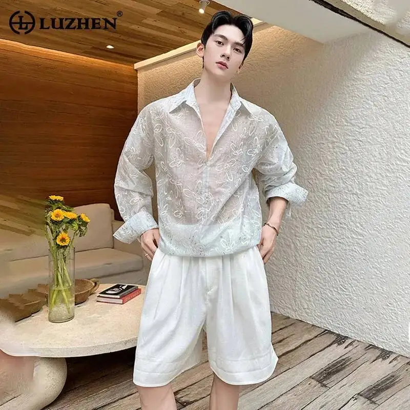 LUZHEN 2026 New Embroidery Pattern Handsome Long Sleeve Shirts Men's Fashion Elegant High Quality Perspective Casual Tops JY6809
LUZHEN 2026 New Embroidery Pattern Handsome Long Sleeve Shirts Men's Fashion Elegant High Quality Perspective Casual Tops JY6809