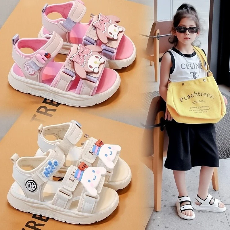Sanrio My Melody Cinnamoroll Kids Sandals for Girls Anime Cute Cartoon Non-Slip Open Toe Summer Beach Shoes Soft Sole Sandals
Sanrio My Melody Cinnamoroll Kids Sandals for Girls Anime Cute Cartoon Non-Slip Open Toe Summer Beach Shoes Soft Sole Sandals