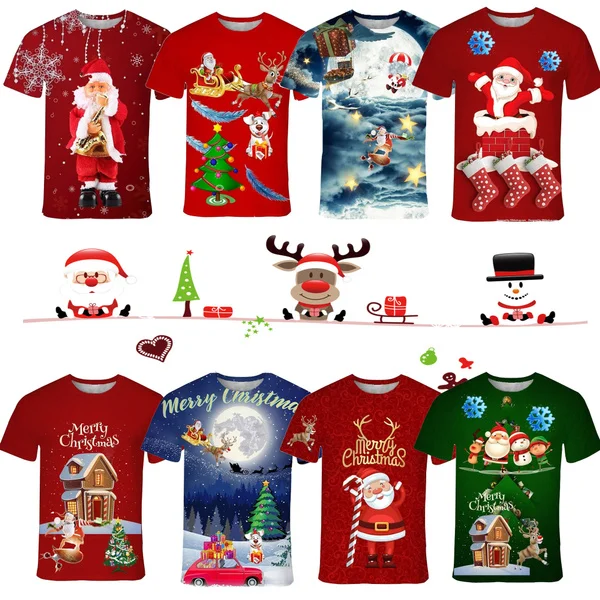 2018 Unisex Clothing New Fashion Christmas Digital Printing Teen Short Sleeve T-shirt
2018 Unisex Clothing New Fashion Christmas Digital Printing Teen Short Sleeve T-shirt