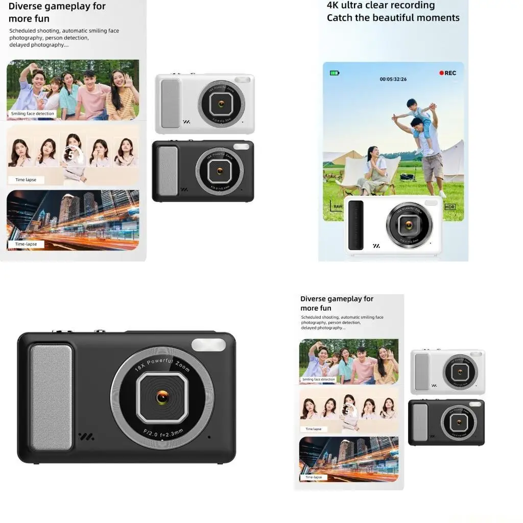 E56B Travel Friendly Digital Camera Offering 4K Video and Superior Images Quality
E56B Travel Friendly Digital Camera Offering 4K Video and Superior Images Quality