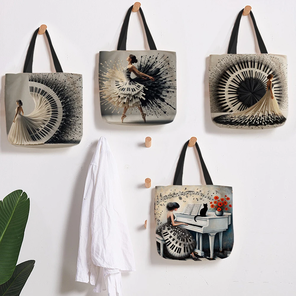 Large Capacity Linen Shoulder Tote Bag with Printed Design Durable Fabric for Shopping Travel and Everyday Use
Large Capacity Linen Shoulder Tote Bag with Printed Design Durable Fabric for Shopping Travel and Everyday Use