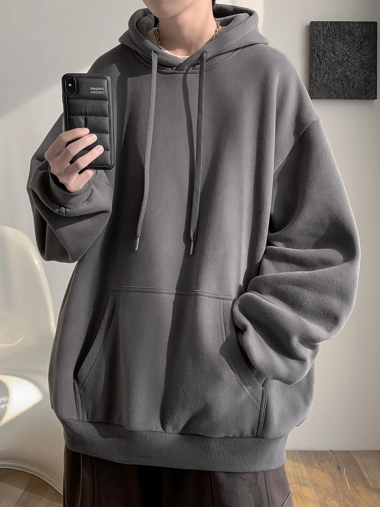 Oversize Hoodie Men's Deep Grey Casual Style Spring Autumn New Loose Fit Comfortable Heavyweight Jacket Youth Fashion Trend
Oversize Hoodie Men's Deep Grey Casual Style Spring Autumn New Loose Fit Comfortable Heavyweight Jacket Youth Fashion Trend