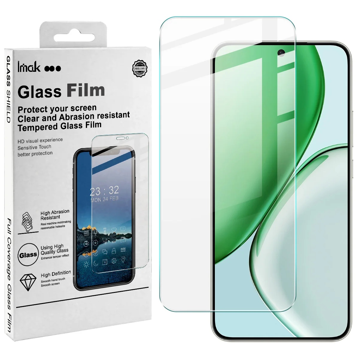 For Honor X70 5G Tempered Glass IMAK H Screen Protector Film Support Fingerprint
For Honor X70 5G Tempered Glass IMAK H Screen Protector Film Support Fingerprint