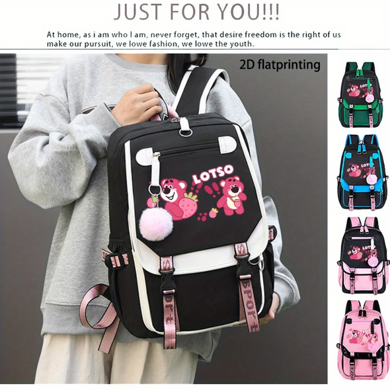 1 шт. школьная сумка с милым принтом DISNEY Lotso, портативная дорожная сумка для хранения, рюкзак для ноутбука, подходит для поездок на работу в офисе, на открытом воздухе
1 шт. школьная сумка с милым принтом DISNEY Lotso, портативная дорожная сумка для хранения, рюкзак для ноутбука, подходит для поездок на работу в офисе, на открытом воздухе