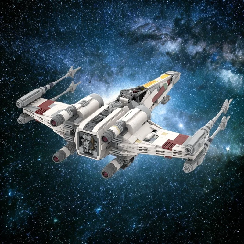 Модульный строительный набор Red 5 T-65 X-wing Fighter, 1009 предметов, строительные блоки Starfighter Recreate Classic Star Bat
Модульный строительный набор Red 5 T-65 X-wing Fighter, 1009 предметов, строительные блоки Starfighter Recreate Classic Star Bat
