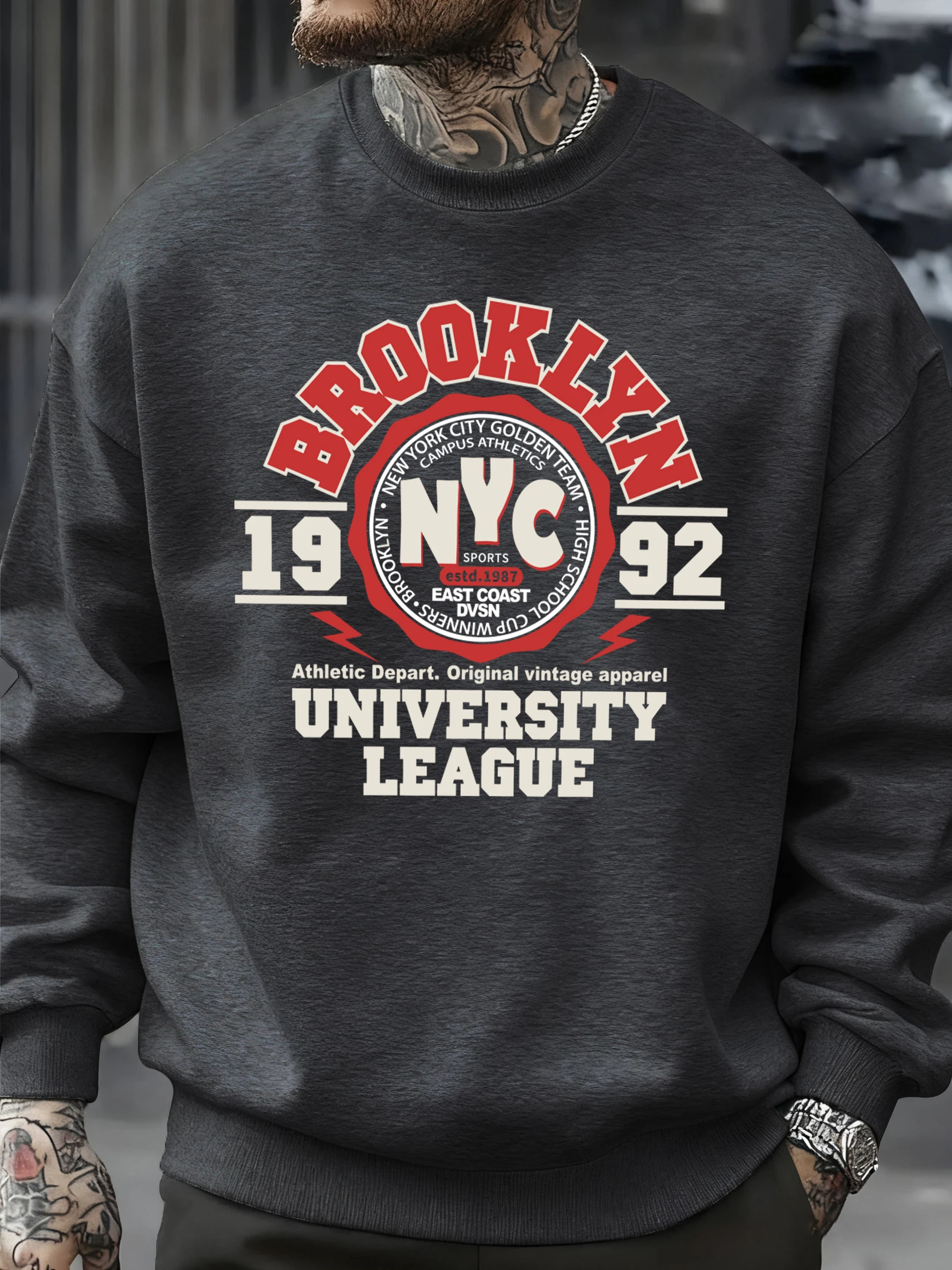 Мужские зимние пуловеры с принтом New York City 1992, модная свободная одежда с круглым вырезом, базовая осенняя флисовая толстовка унисекс с длинными рукавами
Мужские зимние пуловеры с принтом New York City 1992, модная свободная одежда с круглым вырезом, базовая осенняя флисовая толстовка унисекс с длинными рукавами