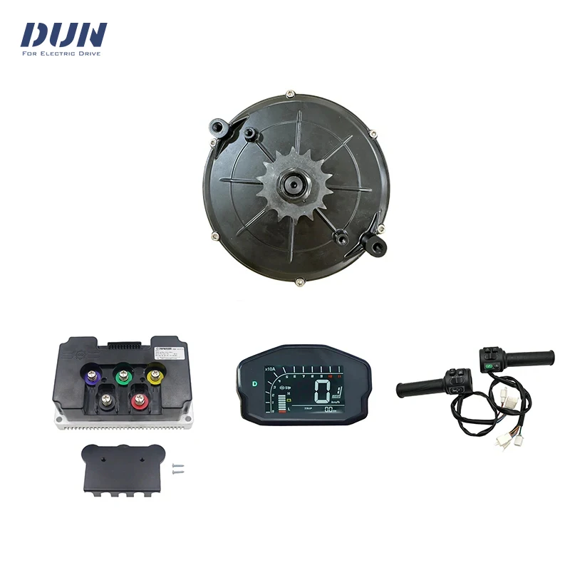 QS165 V2 35H 5KW Peak 10KW 6500RPM Mid-Drive Motor Sprocket Type with ND72680 Controller and Display and Throttle Kits
QS165 V2 35H 5KW Peak 10KW 6500RPM Mid-Drive Motor Sprocket Type with ND72680 Controller and Display and Throttle Kits