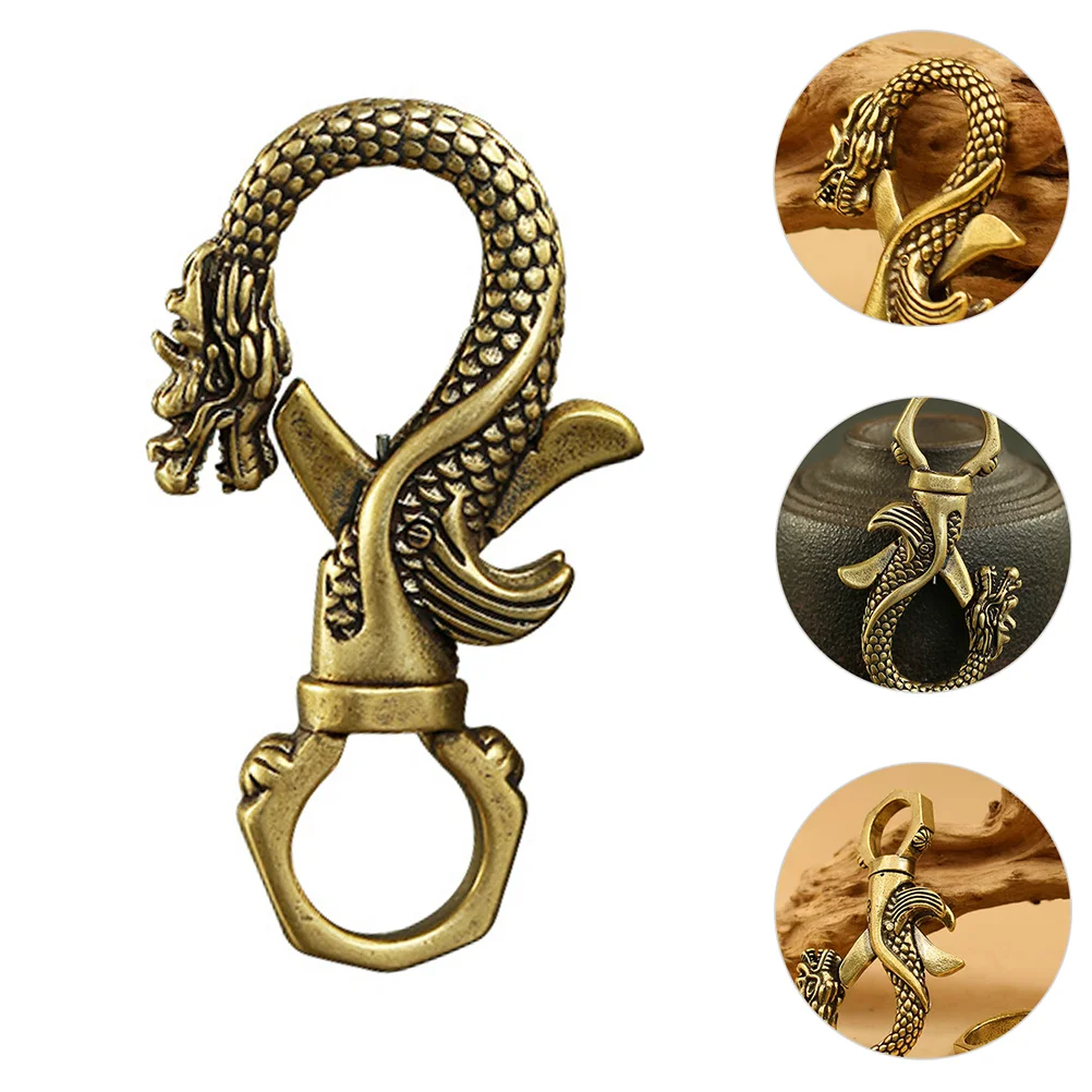 Rotary Buckle Key Chain Trigger Swivel Clasp Brass Chinese Dragon Keychain Dragons Ring
Rotary Buckle Key Chain Trigger Swivel Clasp Brass Chinese Dragon Keychain Dragons Ring