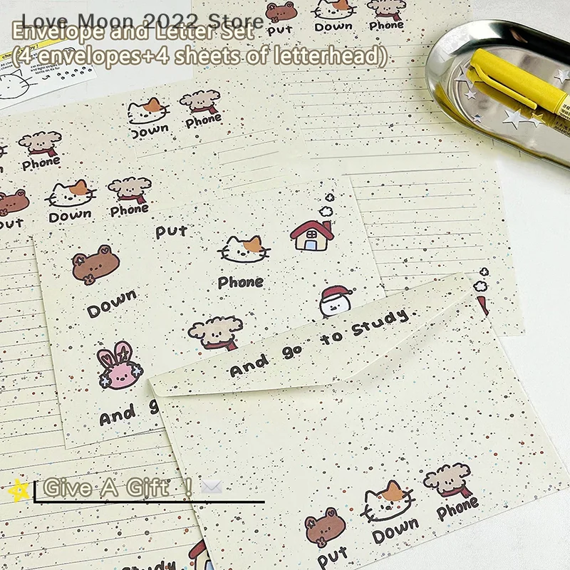 1Set Cartoon Small Animal Envelope Set Cute Letter Paper Blessing Birthday Card Gift With Envelope Hand Drawn Cards Gift
1Set Cartoon Small Animal Envelope Set Cute Letter Paper Blessing Birthday Card Gift With Envelope Hand Drawn Cards Gift