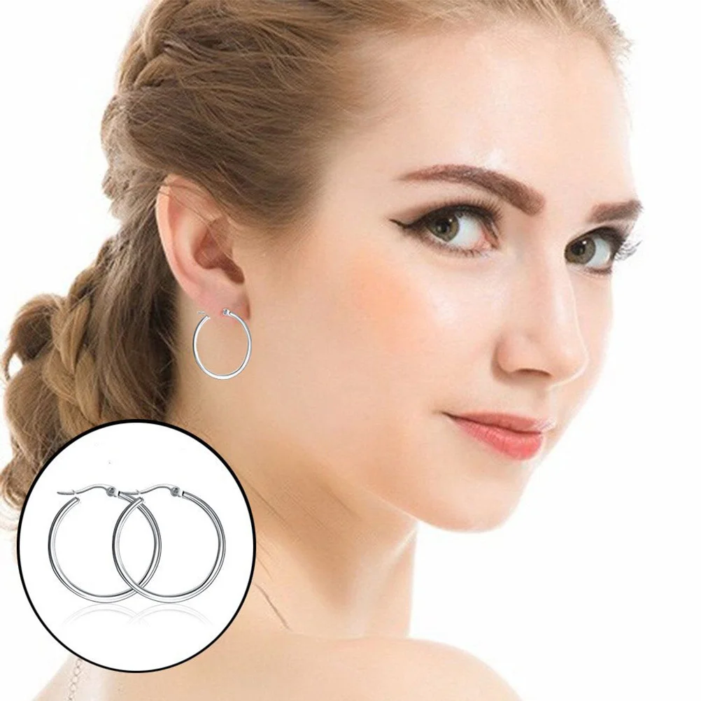 4Pairs Titanium Steel Earrings Simple Rounded Design Skinfriendly Fashion Accessory Elegant Party Jewelry Gift Women
4Pairs Titanium Steel Earrings Simple Rounded Design Skinfriendly Fashion Accessory Elegant Party Jewelry Gift Women