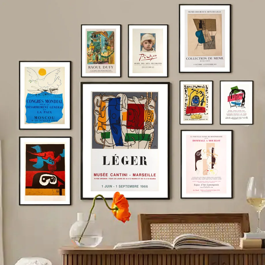 Famous French Artists Exhibition Abstract Picasso Wall Art Canvas Painting Nordic Posters Prints Wall Pictures Living Room Decor
Famous French Artists Exhibition Abstract Picasso Wall Art Canvas Painting Nordic Posters Prints Wall Pictures Living Room Decor
