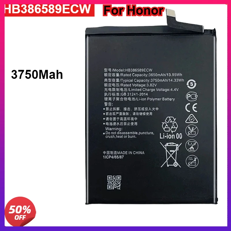3750mAh HB386589ECW Replacement Battery Huawei P10 Plus For Honor 8X View 10 V10 BKL-L09 BKL-AL20
3750mAh HB386589ECW Replacement Battery Huawei P10 Plus For Honor 8X View 10 V10 BKL-L09 BKL-AL20