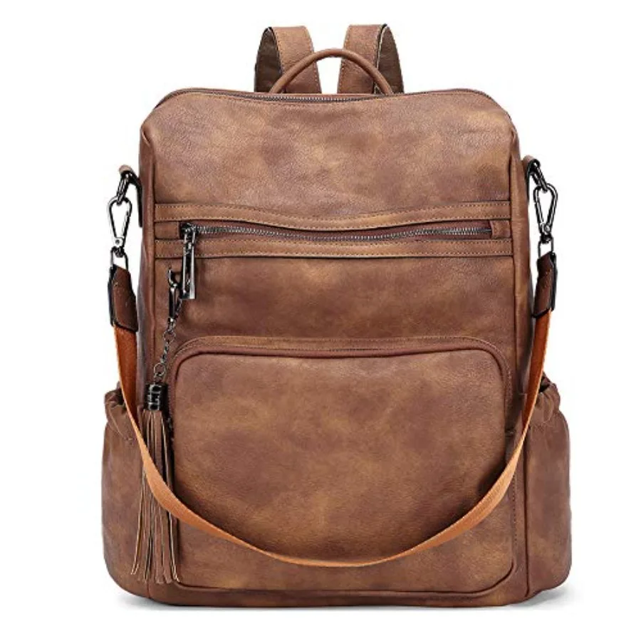 Backpack Purse for Women Travel Backpack Large Leather Fashion Designer Lady Shoulder Bag with Tassel Brown
Backpack Purse for Women Travel Backpack Large Leather Fashion Designer Lady Shoulder Bag with Tassel Brown