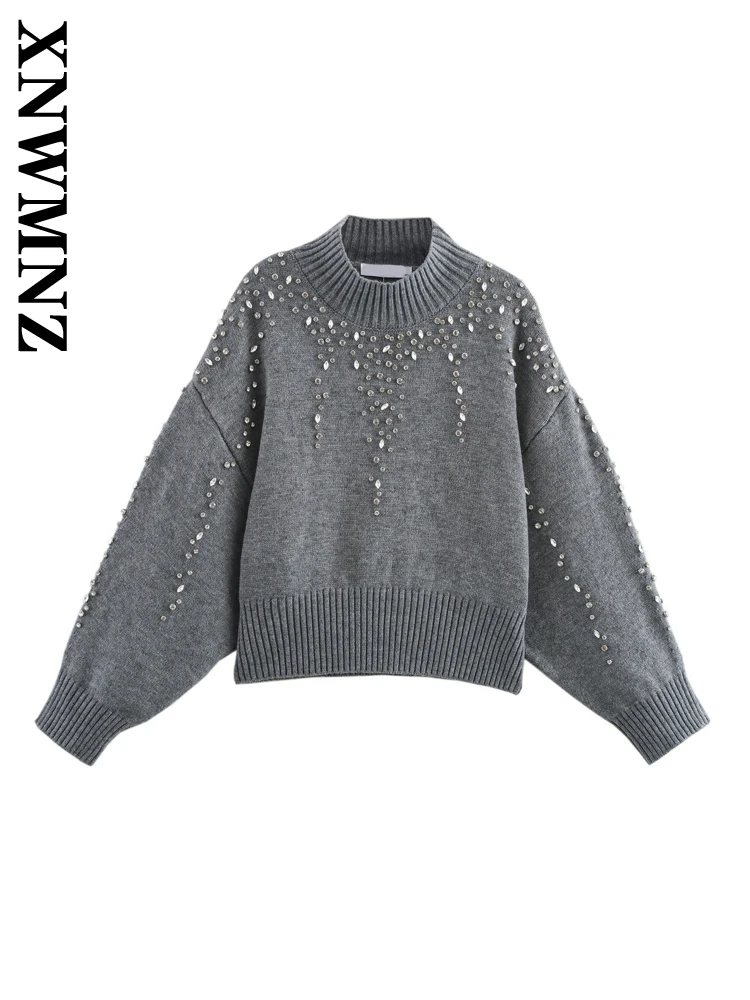XNWMNZ 2024 Autumn Woman Hipster Long Sleeve Knitted Sweater Jumper Party Lady Half high Collar Top Ruffles Regular Fit Beading
XNWMNZ 2024 Autumn Woman Hipster Long Sleeve Knitted Sweater Jumper Party Lady Half high Collar Top Ruffles Regular Fit Beading