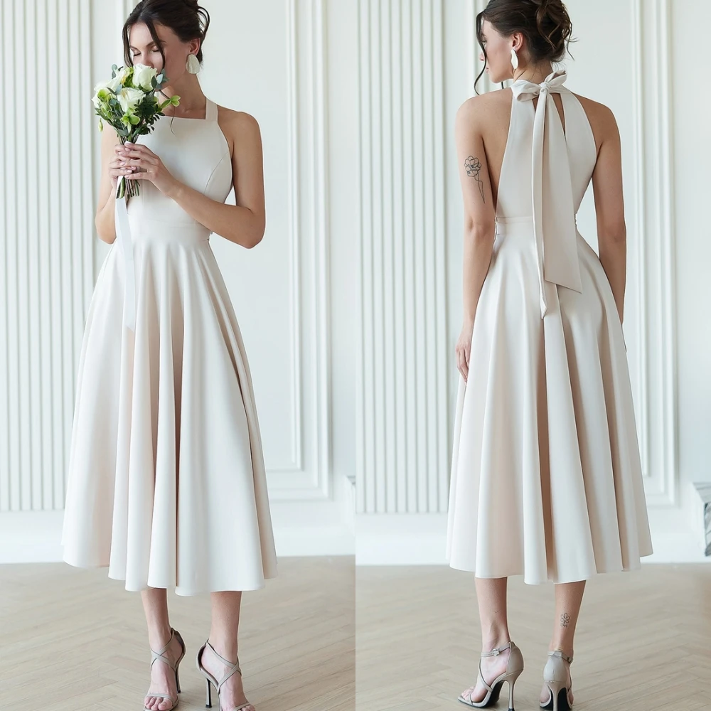 Customized Halter Sleeveless Jersey A-Line Elegant Evening Dress Sexy Spaghetti Straps Special Occasion Gowns Party Dress
Customized Halter Sleeveless Jersey A-Line Elegant Evening Dress Sexy Spaghetti Straps Special Occasion Gowns Party Dress