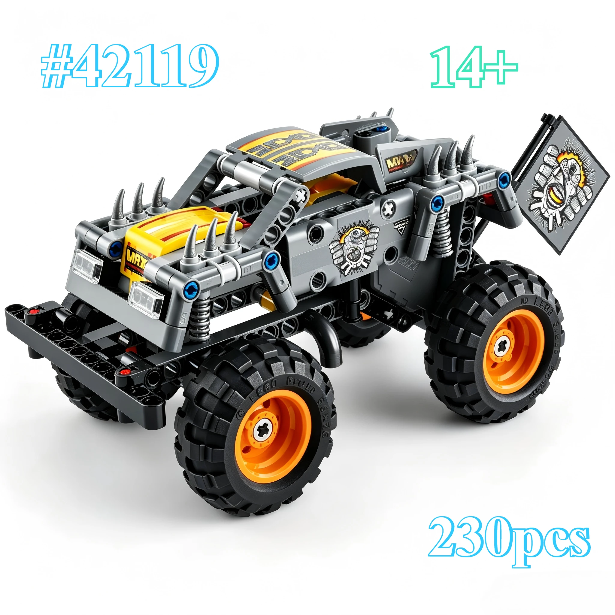 Super Cool Giant Wheel Off-road Vehicle 42119 Building Blocks SetsSuitablefor BirthdayGiftsCompatiblewithLegoedParticles,230pcs.
Super Cool Giant Wheel Off-road Vehicle 42119 Building Blocks SetsSuitablefor BirthdayGiftsCompatiblewithLegoedParticles,230pcs.