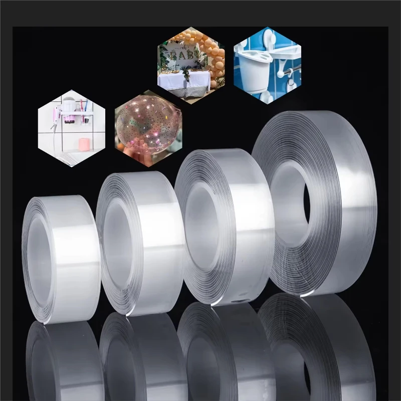 Double Sided Nano Tape Transparent Anti-mold Waterproof Acrylic Tape Reusable Cleanable Adhesive Tapes Kitchen Bathroom Supplies
Double Sided Nano Tape Transparent Anti-mold Waterproof Acrylic Tape Reusable Cleanable Adhesive Tapes Kitchen Bathroom Supplies
