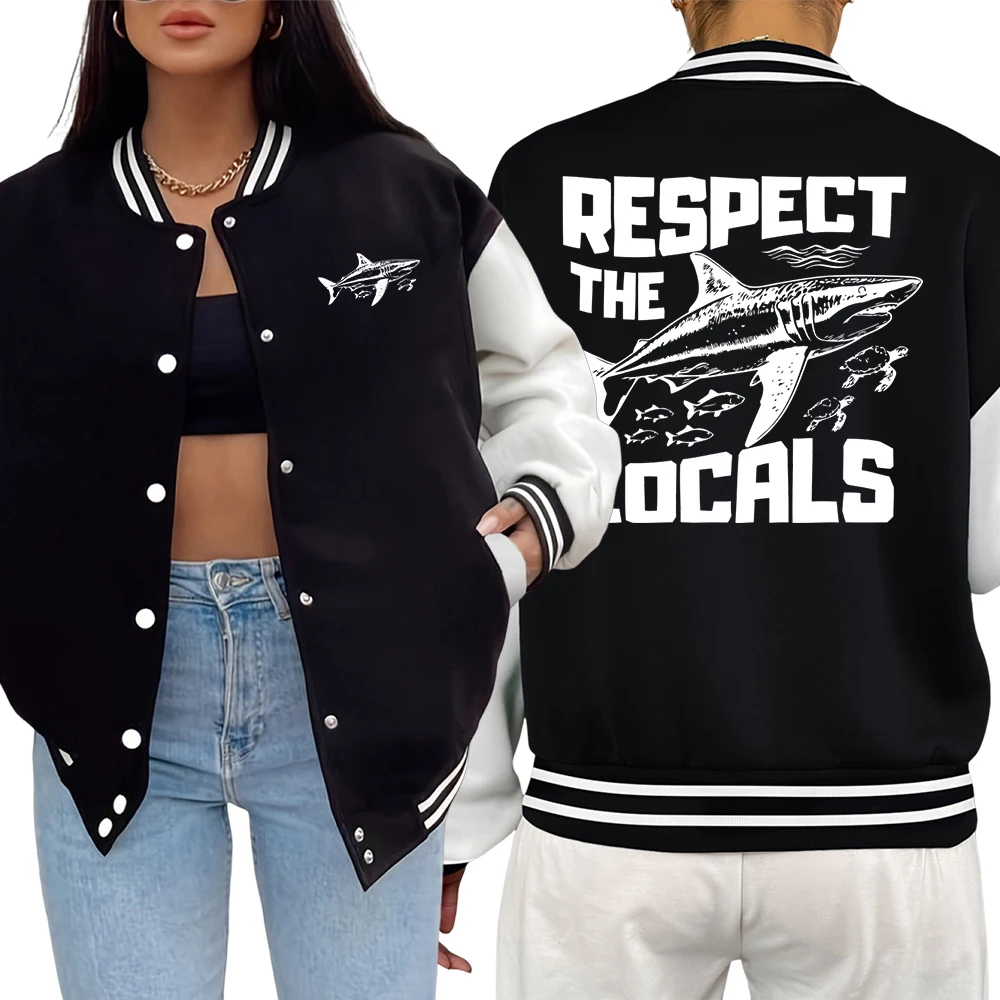 Respect The Locals Sharks Poster Prints Y2K Womenswear Oversize Loose Jackets Casual Autumn Unisex Jacket Comfortable Soft Veste
Respect The Locals Sharks Poster Prints Y2K Womenswear Oversize Loose Jackets Casual Autumn Unisex Jacket Comfortable Soft Veste