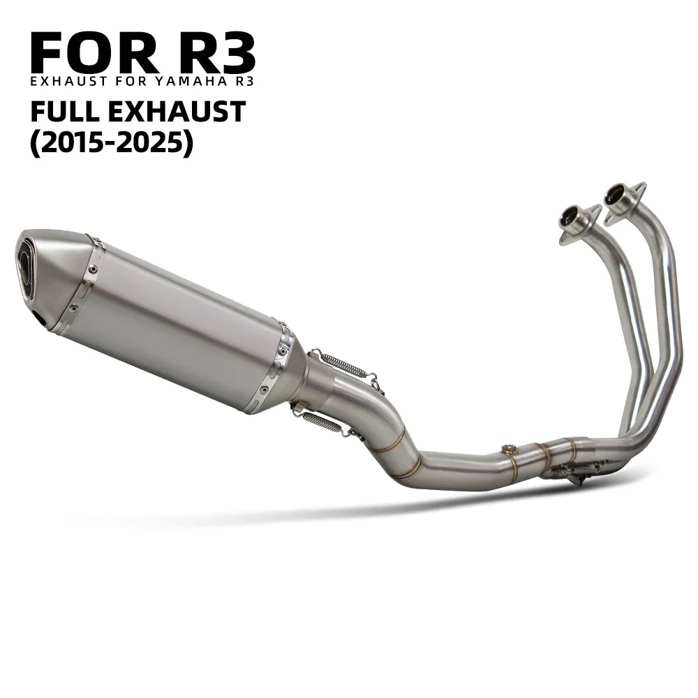 MT03 Exhaust Full System 370mm Muffler For Yamaha YZF-R3/R25 MT-03/25 Touring 2015-2026 Motorcycle exhaust front link pipe parts
MT03 Exhaust Full System 370mm Muffler For Yamaha YZF-R3/R25 MT-03/25 Touring 2015-2026 Motorcycle exhaust front link pipe parts