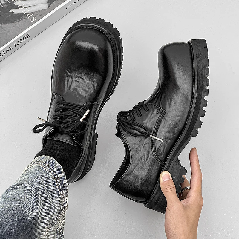 Men's oes Thi Bot Casual Retro Miey Briti Sle Bla Commuter Leather oes Breathable round Toe Rubber Sole
Men's oes Thi Bot Casual Retro Miey Briti Sle Bla Commuter Leather oes Breathable round Toe Rubber Sole