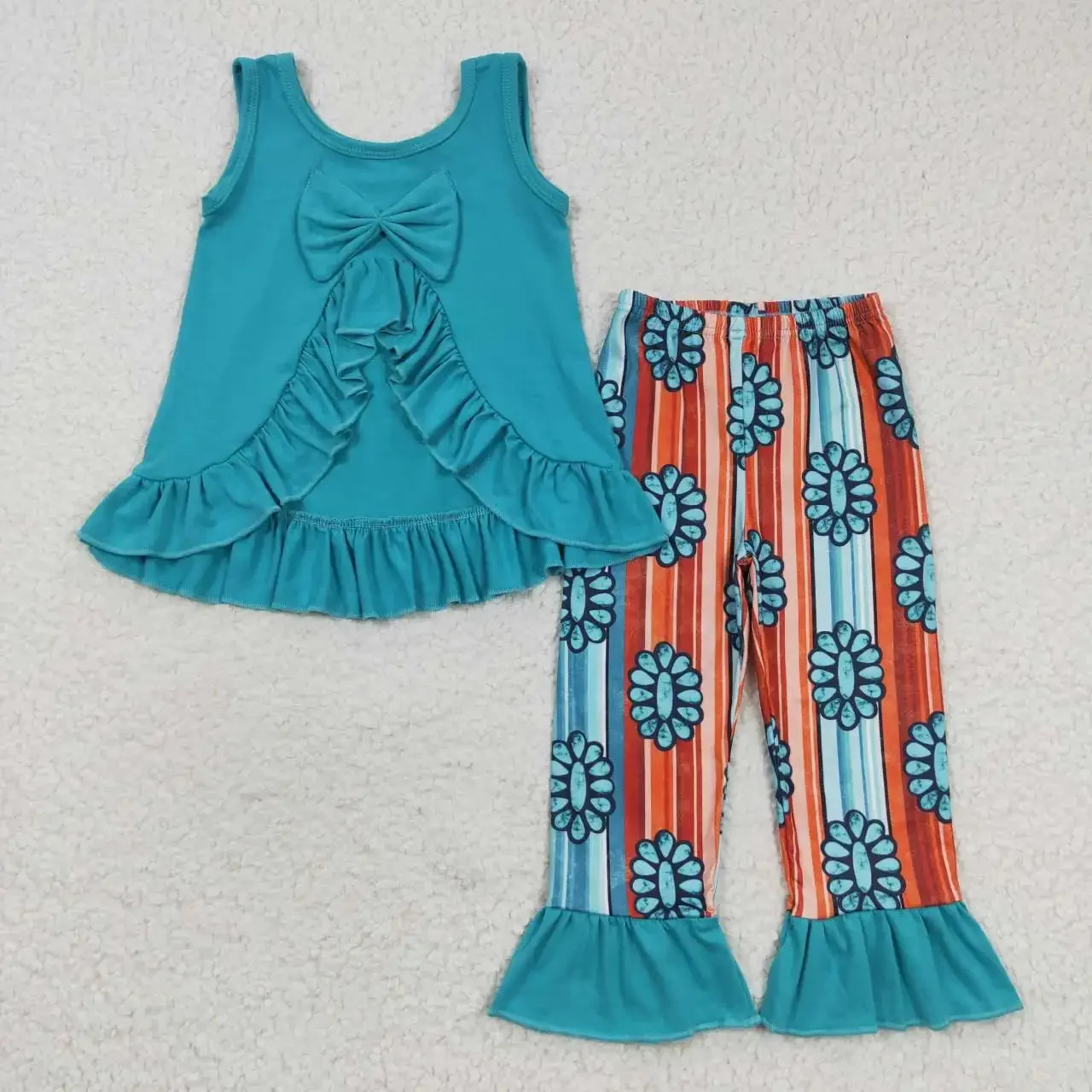 GSPO0665 Toddler Girl Clothing Sleeveless Top With Pants 2 Pieces Set Kids Summer Boutique Outfits
GSPO0665 Toddler Girl Clothing Sleeveless Top With Pants 2 Pieces Set Kids Summer Boutique Outfits