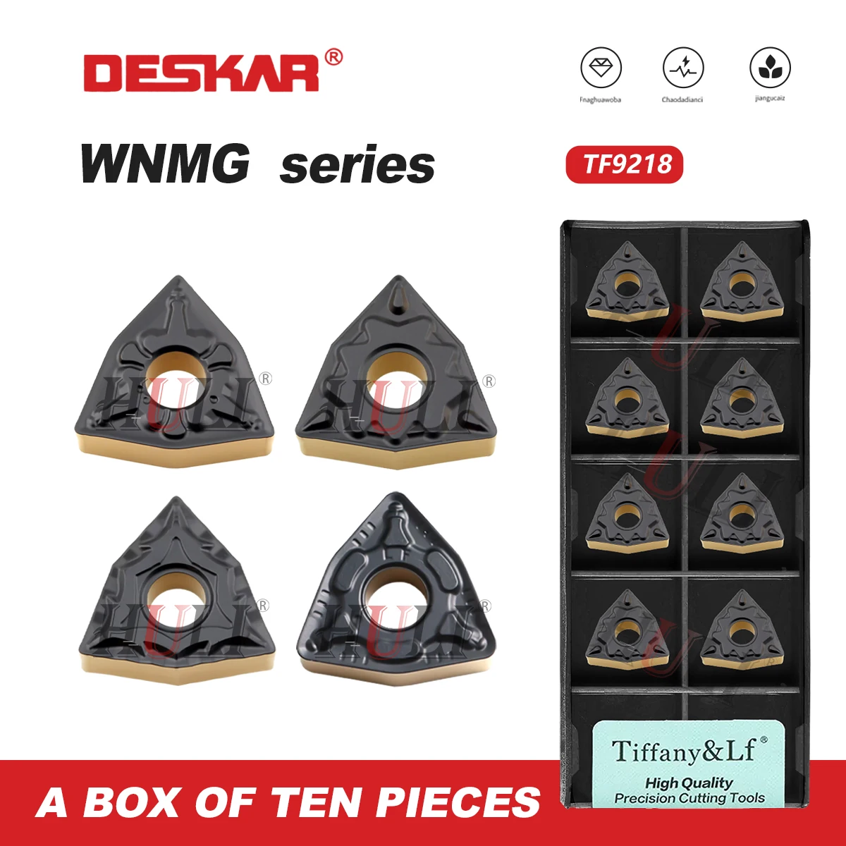 DESKAR 100% Original CNC lathe WNMG080408/ 080404/ 080412TM /CM /HQ /CQ TF9218 Outer Circle Turning Tools Triangle Blade Tool
DESKAR 100% Original CNC lathe WNMG080408/ 080404/ 080412TM /CM /HQ /CQ TF9218 Outer Circle Turning Tools Triangle Blade Tool