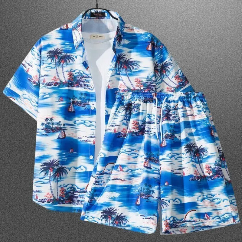 New Fashion Men Cute Coconut Tree Shirts and Short Pant 2 Piece Sets Hawaii Beach Quick Drying Loose Sports Outfits Hip Hop Male
New Fashion Men Cute Coconut Tree Shirts and Short Pant 2 Piece Sets Hawaii Beach Quick Drying Loose Sports Outfits Hip Hop Male