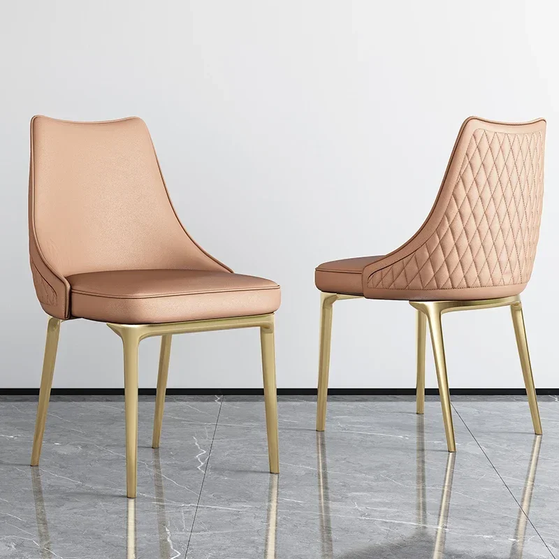 Gold Plated modern simple dining chair leather art armchair Nordic Light luxury minimalist family restaurant hotel chair
Gold Plated modern simple dining chair leather art armchair Nordic Light luxury minimalist family restaurant hotel chair