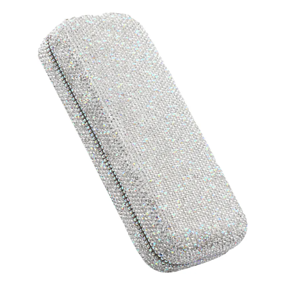 Car Glasses Case Rhinestone Decorated White Color Hard Shell Eyeglass Case Portable Sunglasses Holder Storage Solution
Car Glasses Case Rhinestone Decorated White Color Hard Shell Eyeglass Case Portable Sunglasses Holder Storage Solution