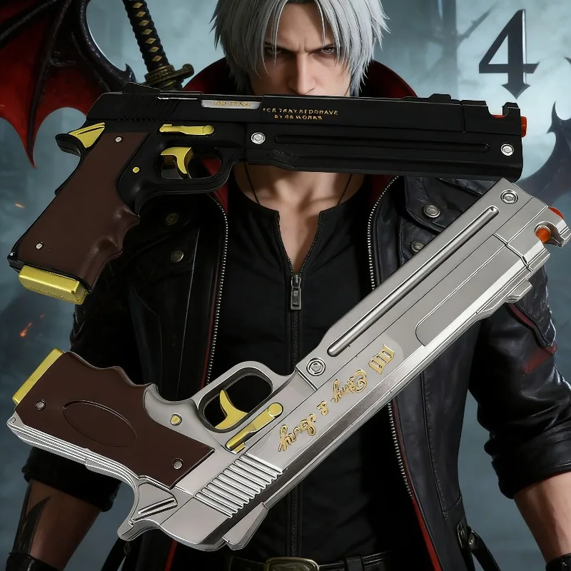 Пистолет Devil May Cry 4, 38 см, из полиуретана, в стиле Дантэ, цвета черного дерева и слоновой кости, DMC, реалистичная японская катана, реквизит для аниме-косплея, нерабочая игрушка-пистолет, подарок
Пистолет Devil May Cry 4, 38 см, из полиуретана, в стиле Дантэ, цвета черного дерева и слоновой кости, DMC, реалистичная японская катана, реквизит для аниме-косплея, нерабочая игрушка-пистолет, подарок