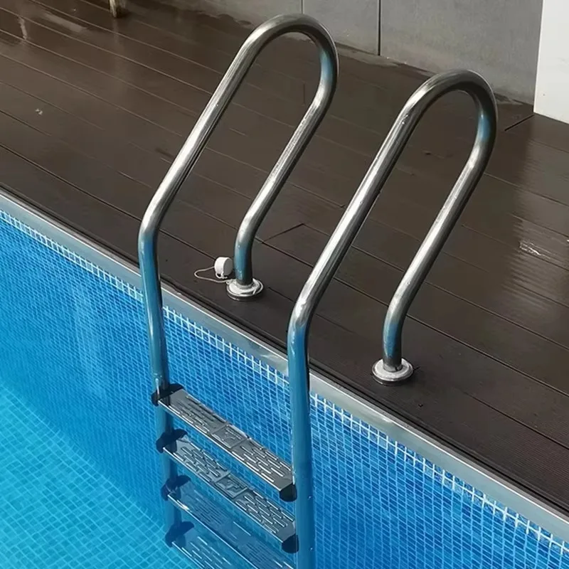 2-5 Step Handrail Heavy Anti-Slip Stainless Steel Pool Ladder, Fixed Spec For Deep Buried Large Size Outdoor Swimming Pool
2-5 Step Handrail Heavy Anti-Slip Stainless Steel Pool Ladder, Fixed Spec For Deep Buried Large Size Outdoor Swimming Pool