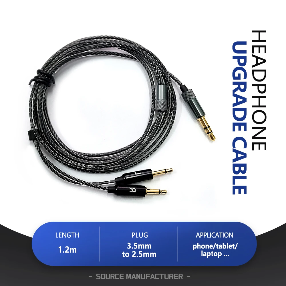 3.5MM to 2.5MM JackHeadphone Upgrade Cable Headset Audio Cable Earphone Replacement Cable for SENNHEISER HD447 HD437 HD202 HD212
3.5MM to 2.5MM JackHeadphone Upgrade Cable Headset Audio Cable Earphone Replacement Cable for SENNHEISER HD447 HD437 HD202 HD212