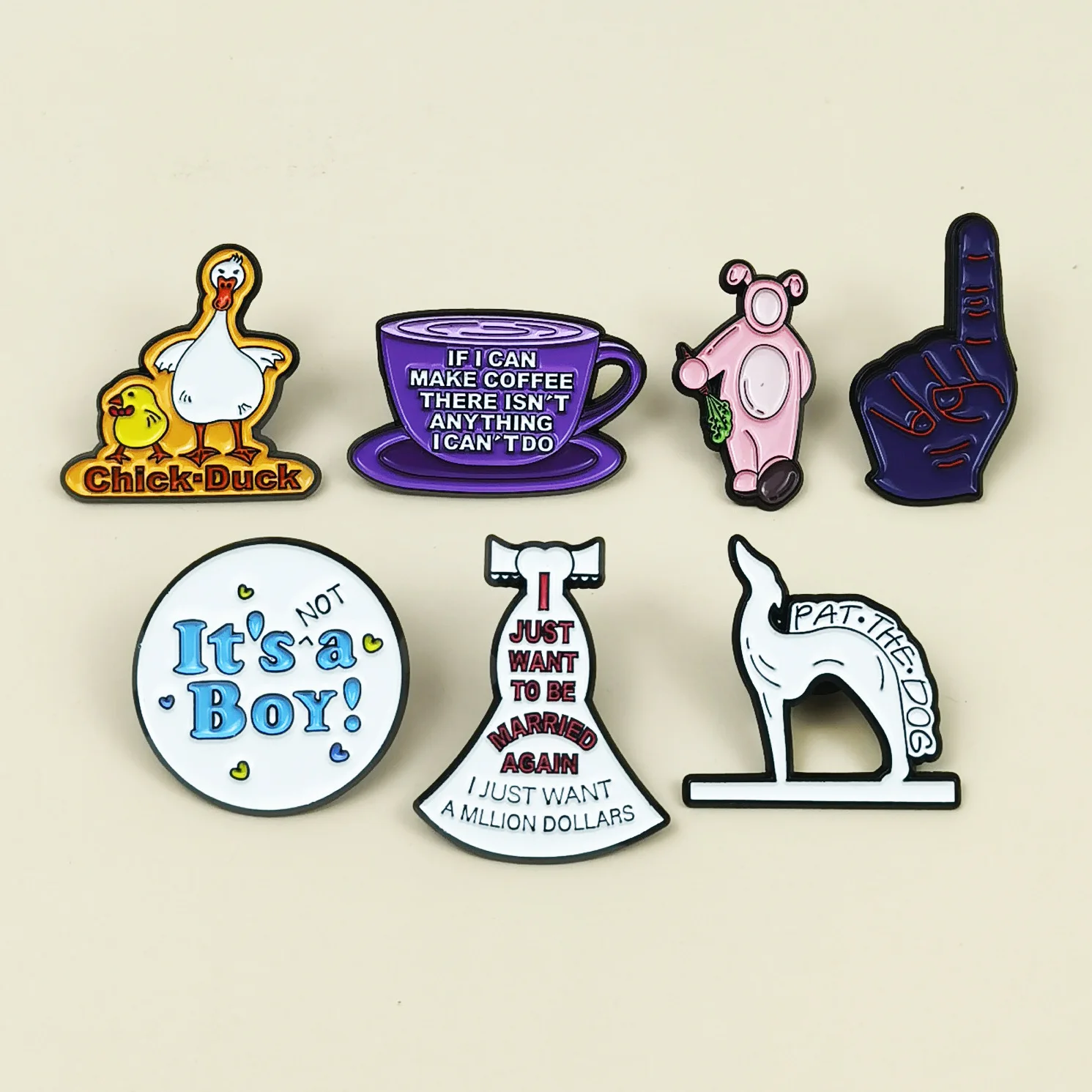 Cute Brooches of Creative Animal Duckling and Fox, Alloy Enamel Pins with English Lettering, Decorative Badges for Backpacks
Cute Brooches of Creative Animal Duckling and Fox, Alloy Enamel Pins with English Lettering, Decorative Badges for Backpacks