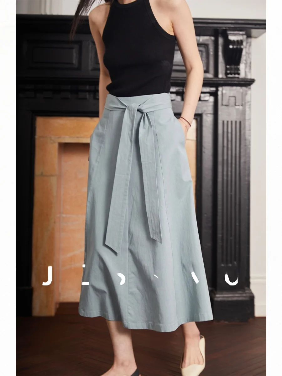 High Waist A-Line f Skirt with Belt Tian Silk Cotton Deep Orange Umbrella Skirt Slimming Effect Busin Casual Sle
High Waist A-Line f Skirt with Belt Tian Silk Cotton Deep Orange Umbrella Skirt Slimming Effect Busin Casual Sle