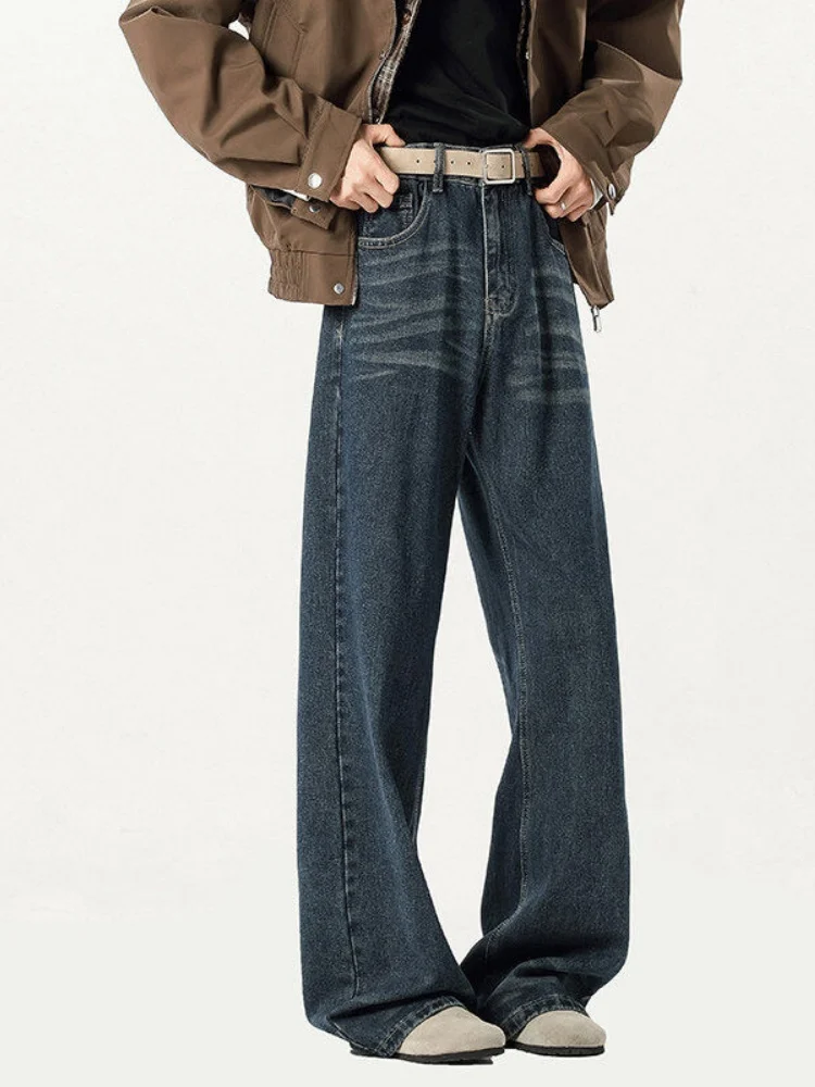 Loose Straight Leg Men's Jeans American Sle Cleanfit Wide Leg Pants Trousers Casual Wear Comfortable Fit Classic Blue Denim
Loose Straight Leg Men's Jeans American Sle Cleanfit Wide Leg Pants Trousers Casual Wear Comfortable Fit Classic Blue Denim