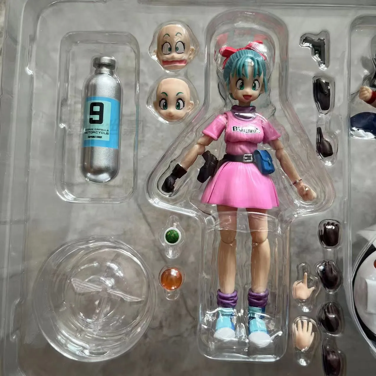 2025 New Shf Bb S.H.Figuarts Black Hole Dragon Ball Motorbike Girl Capsule No.9 Bulma Goku Suit Action Figures Birthday Gifts 
2025 New Shf Bb S.H.Figuarts Black Hole Dragon Ball Motorbike Girl Capsule No.9 Bulma Goku Suit Action Figures Birthday Gifts