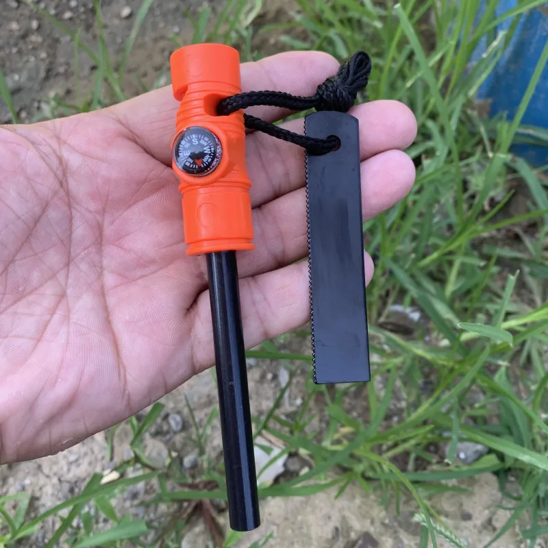Survivor Long Style Three-in-One Magnesium Rod Multifunctional Ignition Tool with Whistle And Compass for Outdoor Survival tool
Survivor Long Style Three-in-One Magnesium Rod Multifunctional Ignition Tool with Whistle And Compass for Outdoor Survival tool