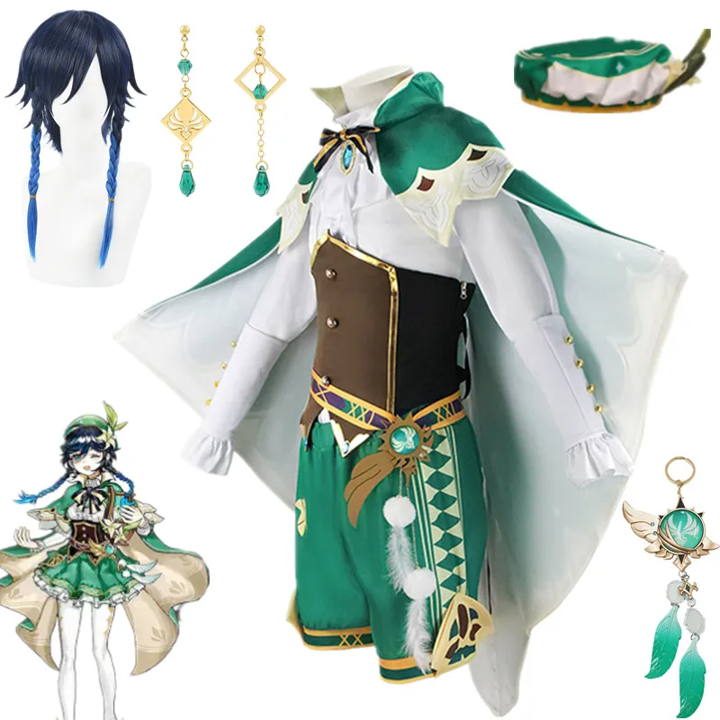 Genshin Impact Venti Cosplay Costume Barbatos Uniform Suit Anime Halloween Carnival Clothes For Women Game
Genshin Impact Venti Cosplay Costume Barbatos Uniform Suit Anime Halloween Carnival Clothes For Women Game