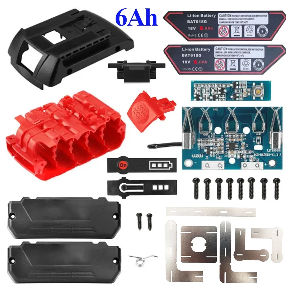 BAT618 Lithium Ion Battery Plastic Case PCB Charging Protection Circuit Board For Bosch 18V Li-ion Battery Box Housings BAT609G
BAT618 Lithium Ion Battery Plastic Case PCB Charging Protection Circuit Board For Bosch 18V Li-ion Battery Box Housings BAT609G