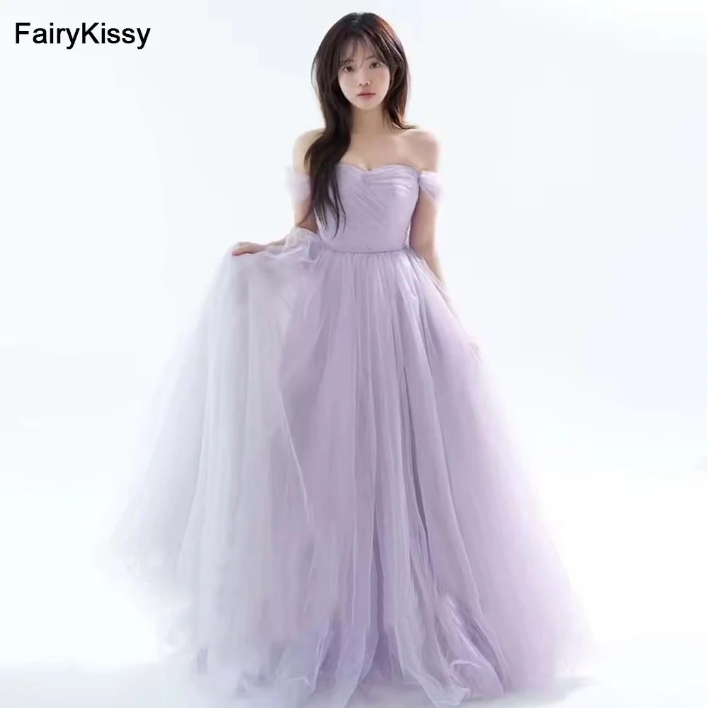 FairyKissy Fairy Lavender Tulle Prom Evening Dresses Korea Photo Shoot Wedding Off Shoulder Sweetheart Formal Party Gowns
FairyKissy Fairy Lavender Tulle Prom Evening Dresses Korea Photo Shoot Wedding Off Shoulder Sweetheart Formal Party Gowns
